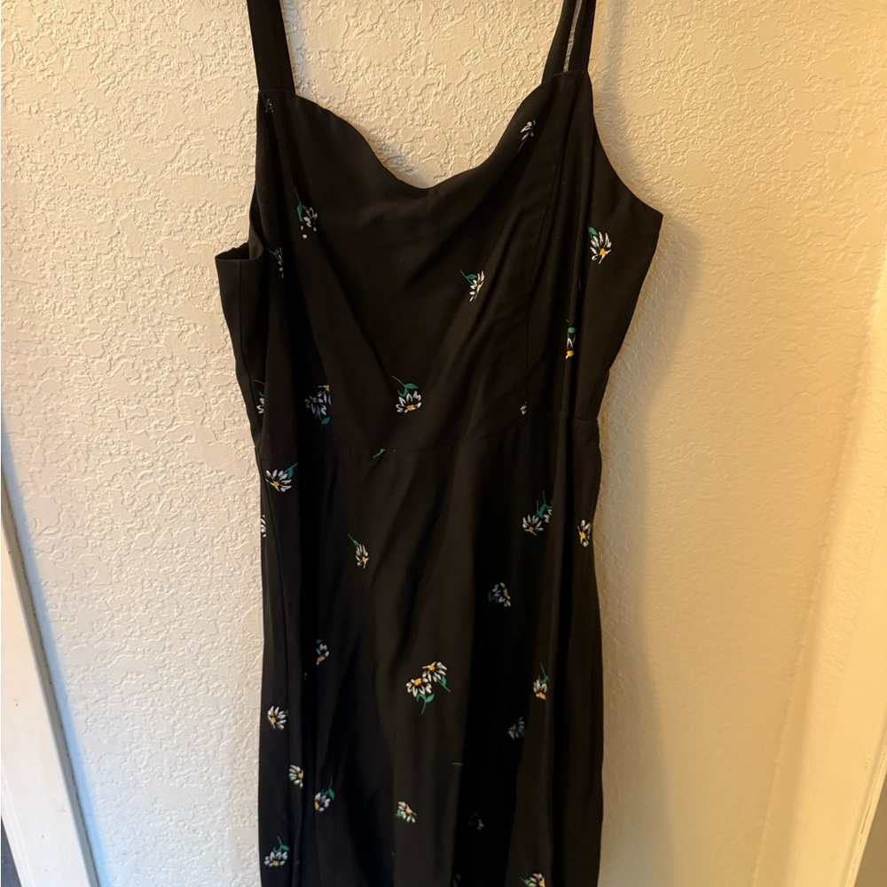 NWOT, Size S Old Navy Black Cami Dress with Floral Accents